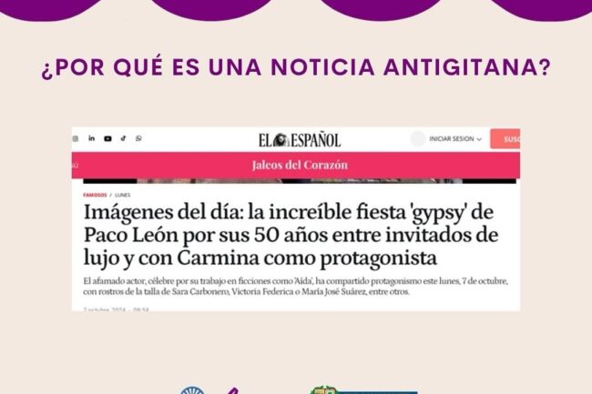 Imagen de una de las noticias analizadas en el Observatorio